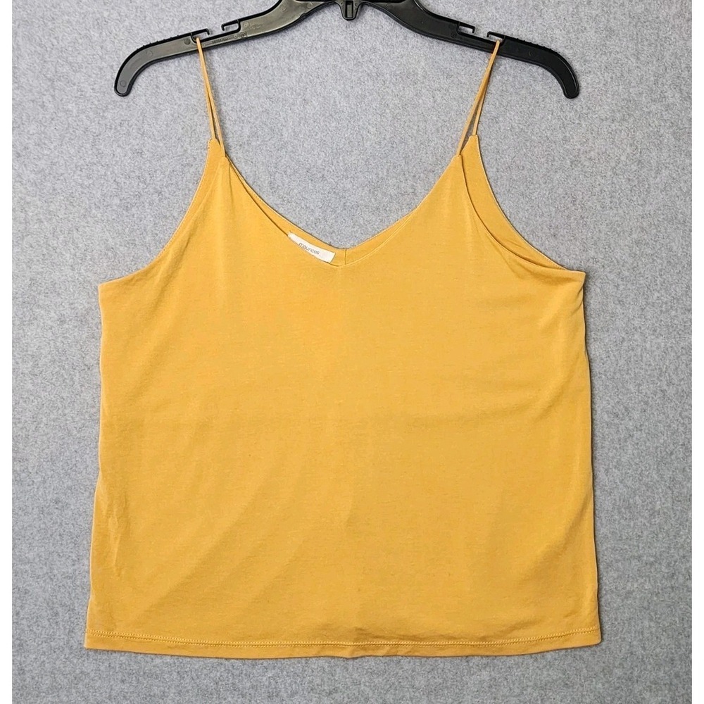 Maurices‎ Womens Size Medium Yellow Swing Cami Top Camisole Tank Mustard